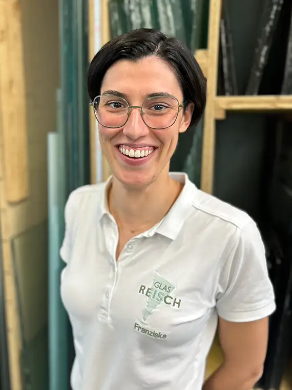 Portrait von Glasermeisterin Franziska Reisch