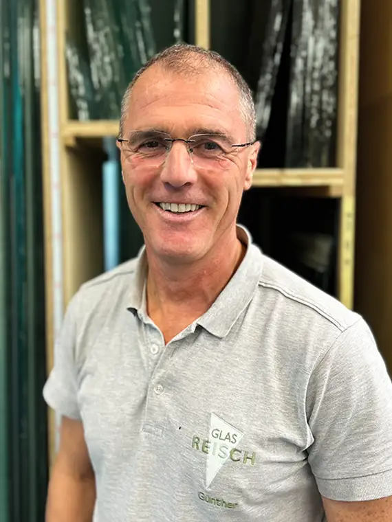 Portrait von Glasermeister Günther Reisch